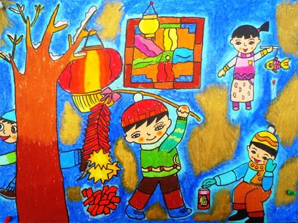 画一张过新年的绘画作品 画一张过新年的绘画作品怎么画