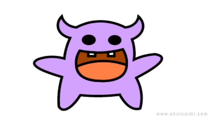 大嘴怪简笔画怎么画 大嘴怪简笔画图片大全