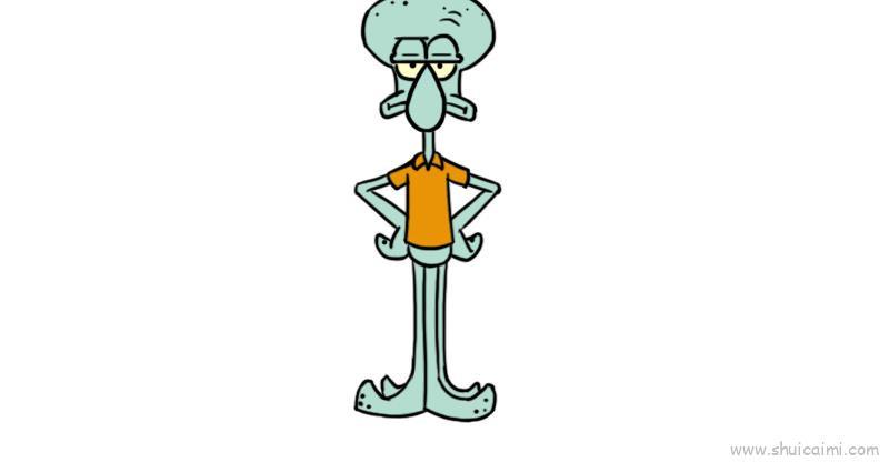 章鱼哥儿童画怎么画 章鱼哥简笔画顺序