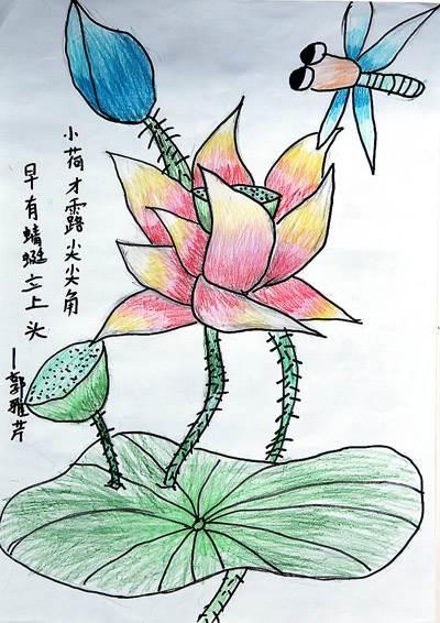小荷才露尖尖角简笔画 小荷才露尖尖角简笔画彩色