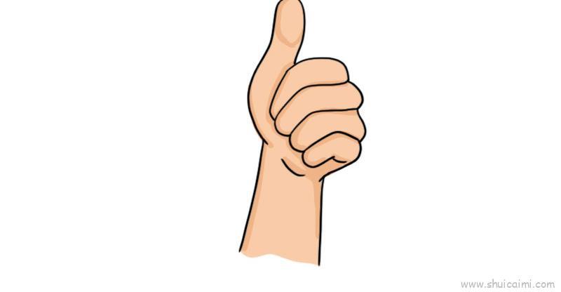 你最棒手势儿童画怎么画 你最棒手势简笔画简单又好看
