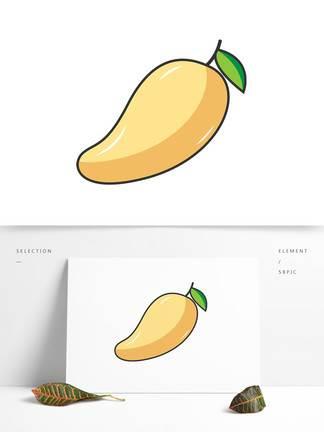 芒果简笔画 芒果简笔画简单可爱