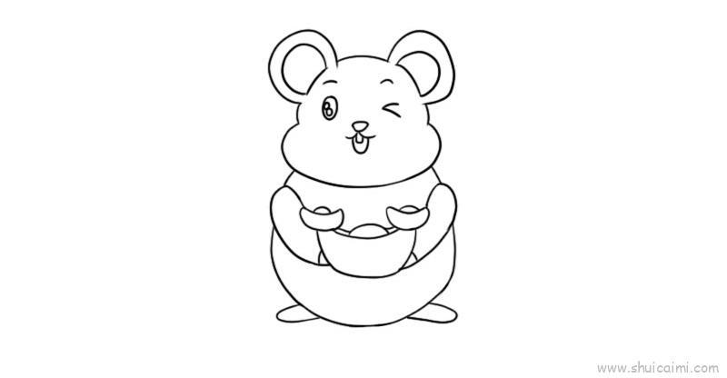 老鼠儿童画怎么画 老鼠简笔画简单