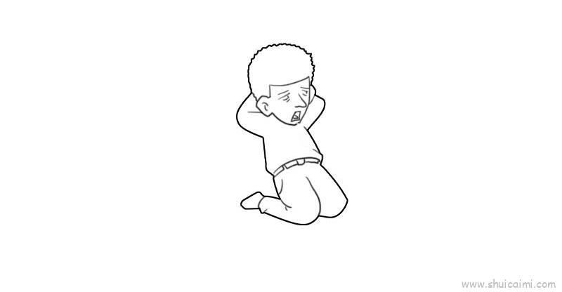 犯人儿童画怎么画 犯人简笔画简单又好看