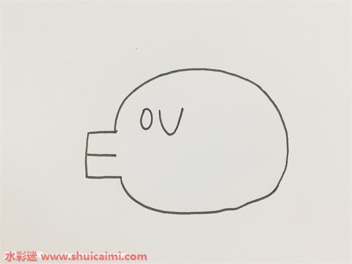 字母猪怎么画 字母猪简笔画步骤