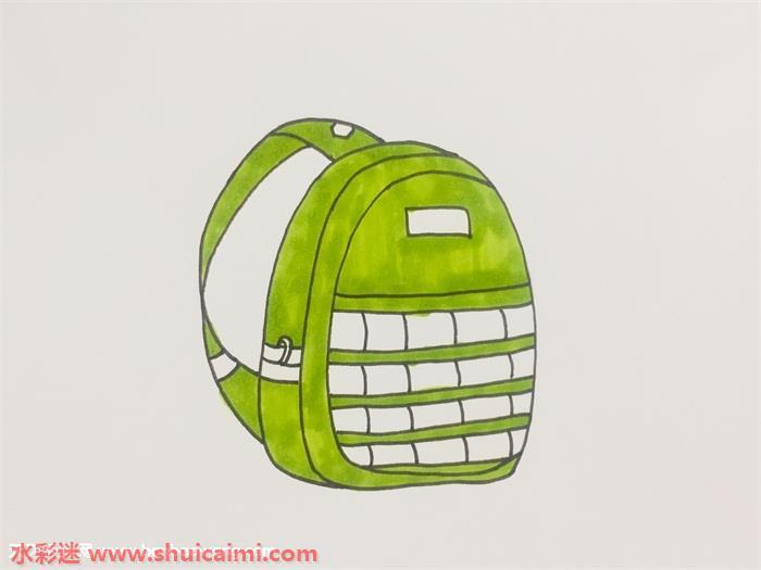 三级包怎么画 三级包简笔画漂亮卡通