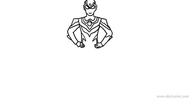 风马奥特曼儿童画怎么画 风马奥特曼简笔画图片大全