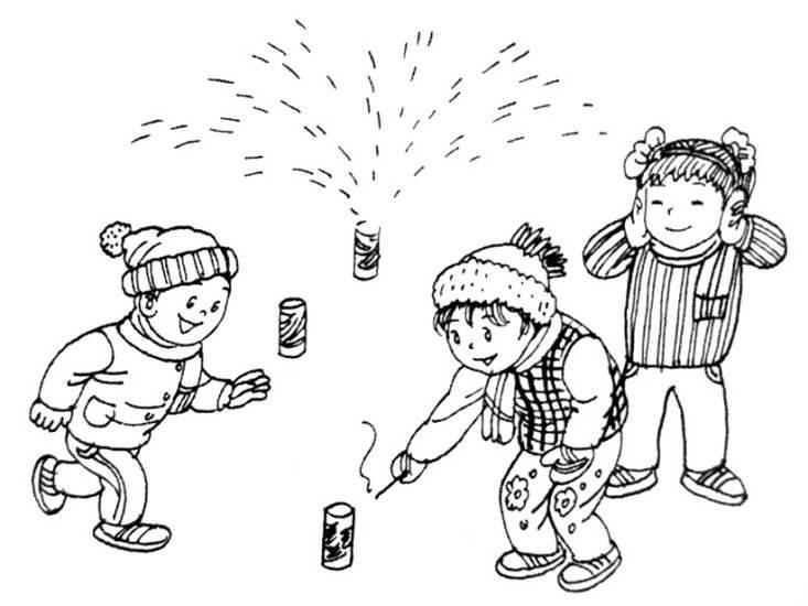 过新年简笔画图片大全 过新年简笔画图片大全彩色