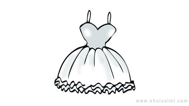 晚礼服简笔画怎么画 晚礼服简笔画简单又好看