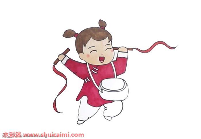 春节年画怎么画 春节年画简笔画步骤图