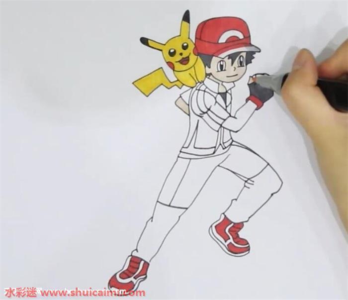 小智和皮卡丘怎么画 小智和皮卡丘简笔画图片大全