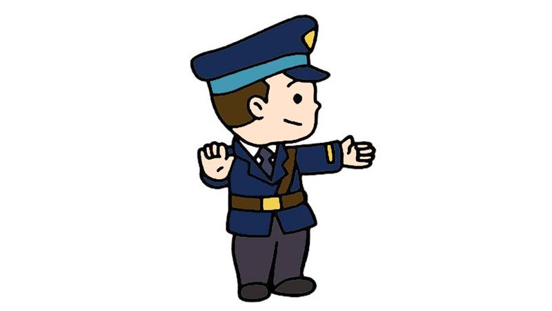 交警简笔画怎么画 交警简笔画好看
