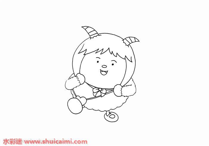 暖羊羊怎么画 暖羊羊简笔画简单好看