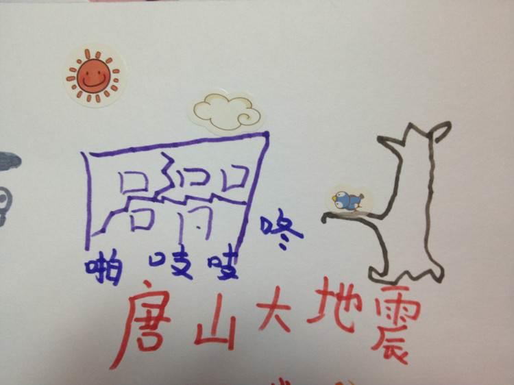 地震简笔画图片大全 地震简笔画图片大全彩色