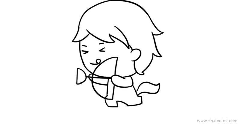 12星座射手座儿童画怎么画 12星座射手座简笔画图片