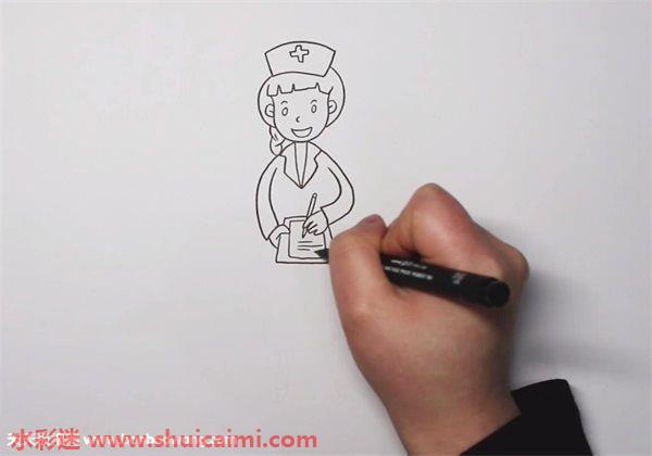 护士怎么画 护士简笔画画法