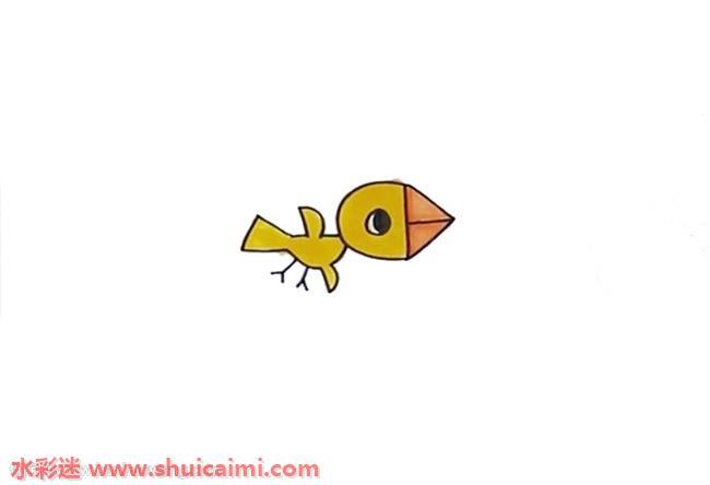 用数字画小鸟怎么画 小鸟简笔画画法