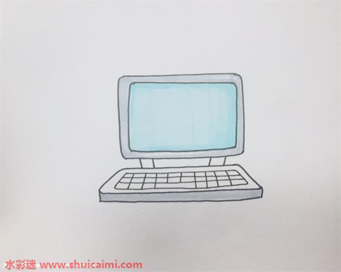 电脑简笔画怎么画简单又漂亮彩色