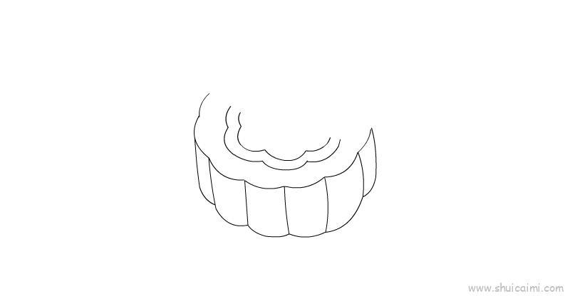 月饼儿童画怎么画 月饼简笔画简单