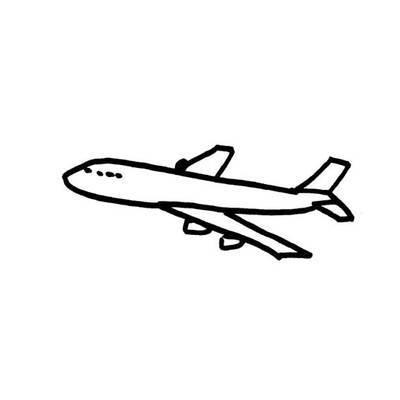 飞机简笔画 飞机简笔画儿童简笔画