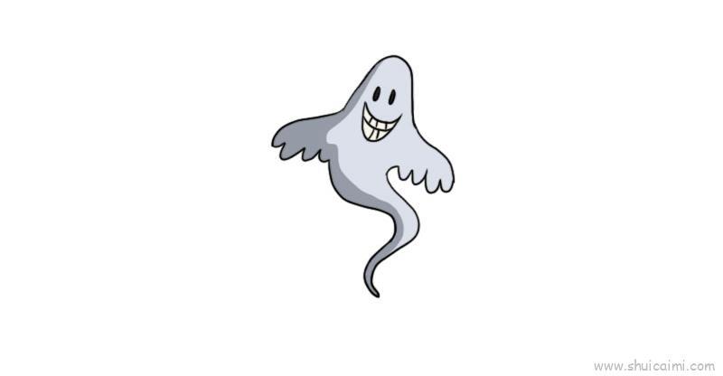 万圣节恐怖幽灵鬼怪儿童画怎么画 万圣节恐怖幽灵鬼怪简笔画画法