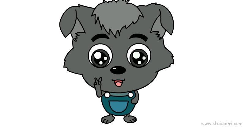 小灰灰儿童画怎么画 小灰灰简笔画画法