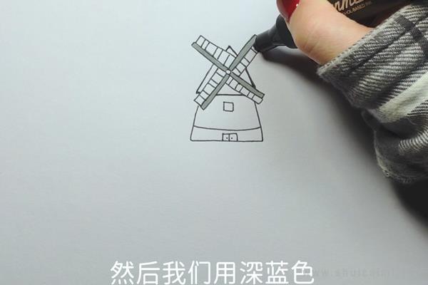 风车房子简笔画怎么画 风车房子简笔画简单又好看