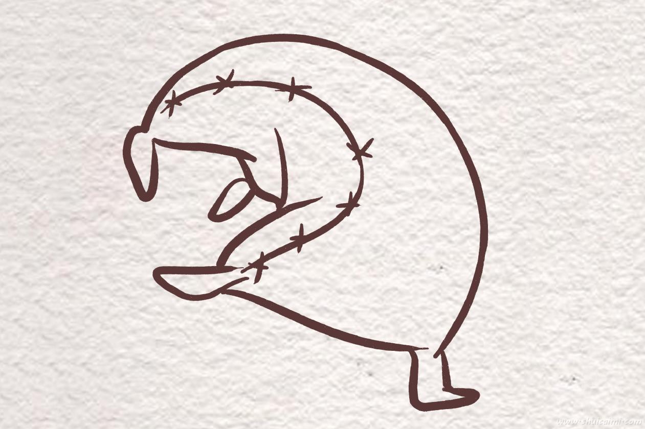 会武术的枕头怎么画 会武术枕头简笔画图片大全带颜色