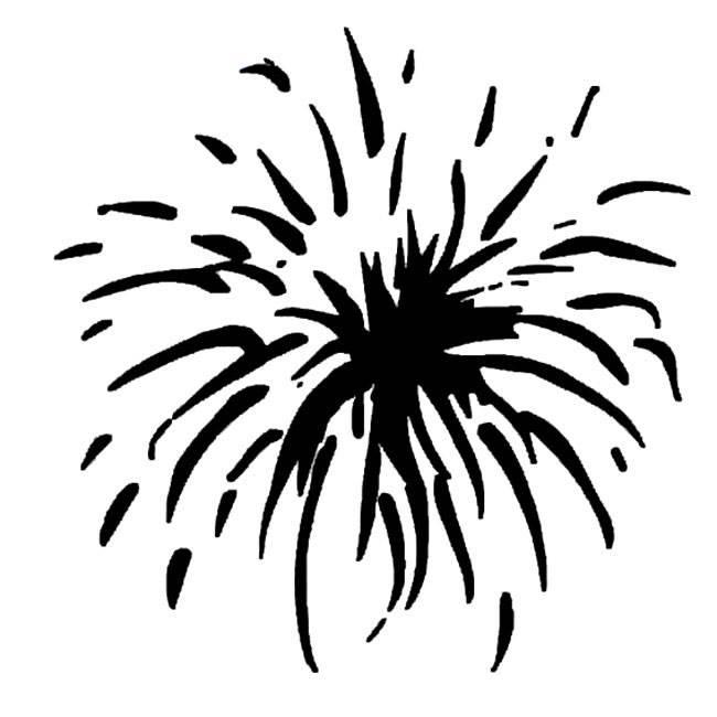 春节的烟花怎么画简笔画 过年的烟花怎么画简笔画