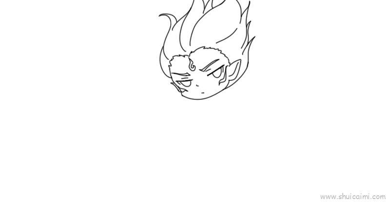 哪吒变身后儿童画怎么画 哪吒变身后简笔画图片大全