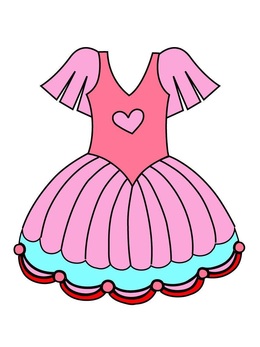 公主裙简笔画 公主裙简笔画简单又漂亮图片
