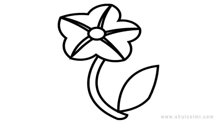 月光花简笔画怎么画 月光花简笔画顺序