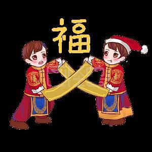 简单画春节贴对联的画怎么画 简单画春节贴对联的画怎么画图片