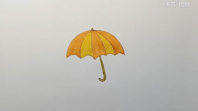 雨伞简笔画怎么画 雨伞简笔画简单