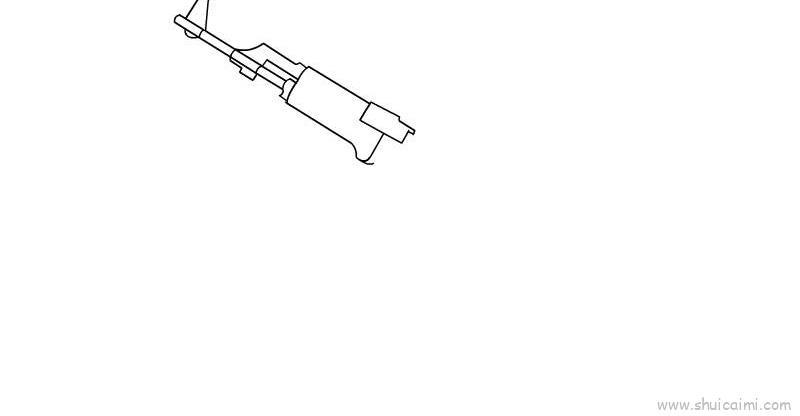 ak47儿童画怎么画 ak47简笔画图片