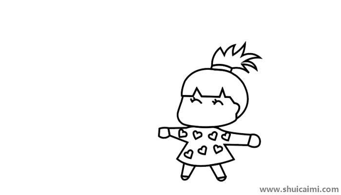 可爱小孩戴口罩简笔画怎么画 可爱小孩戴口罩简笔画步骤