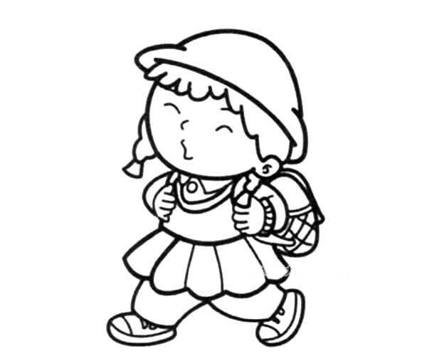 放学简笔画动物素材 放学简笔画动物图片