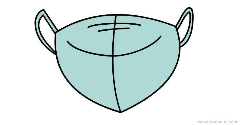 防疫口罩儿童画怎么画 防疫口罩简笔画画法