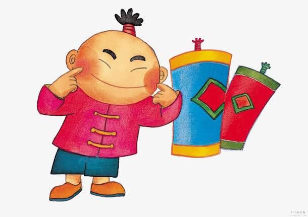 过年放鞭炮的图片简笔画 过年放鞭炮的图片简笔画大全