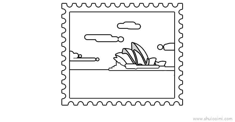 邮票儿童画怎么画 邮票简笔画图片大全