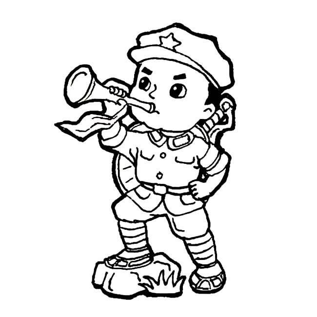 红色革命简笔画 红色革命简笔画图片