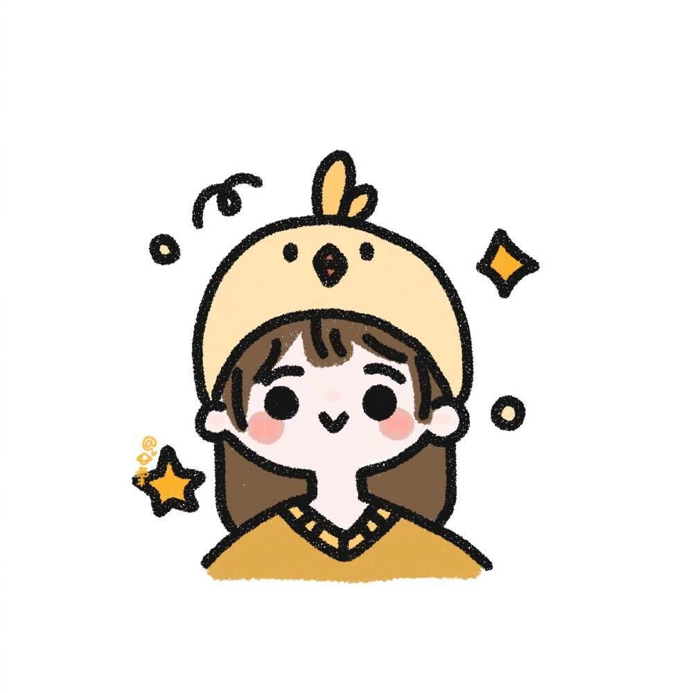 小女孩头像简笔画 小女孩头像简笔画图片大全可爱