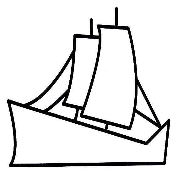 船的简笔画 船的简笔画彩色