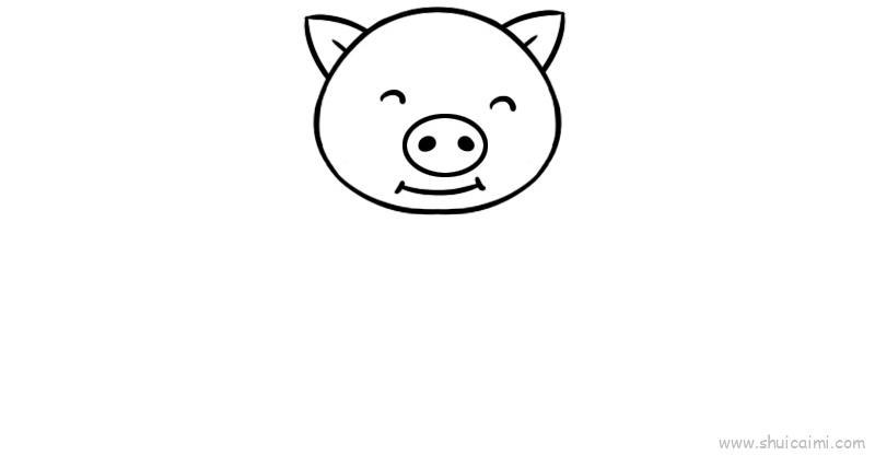 猪儿童画怎么画 猪简笔画简单又好看