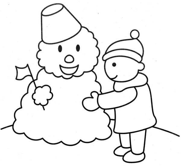 堆雪人简笔画图片大全 堆雪人简笔画图片大全大图