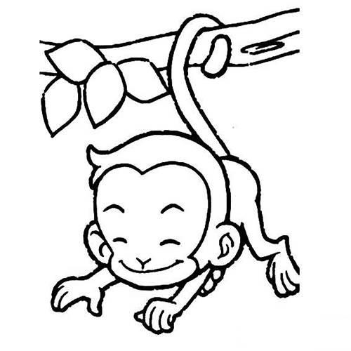 小猴子简笔画 小猴子简笔画幼儿园