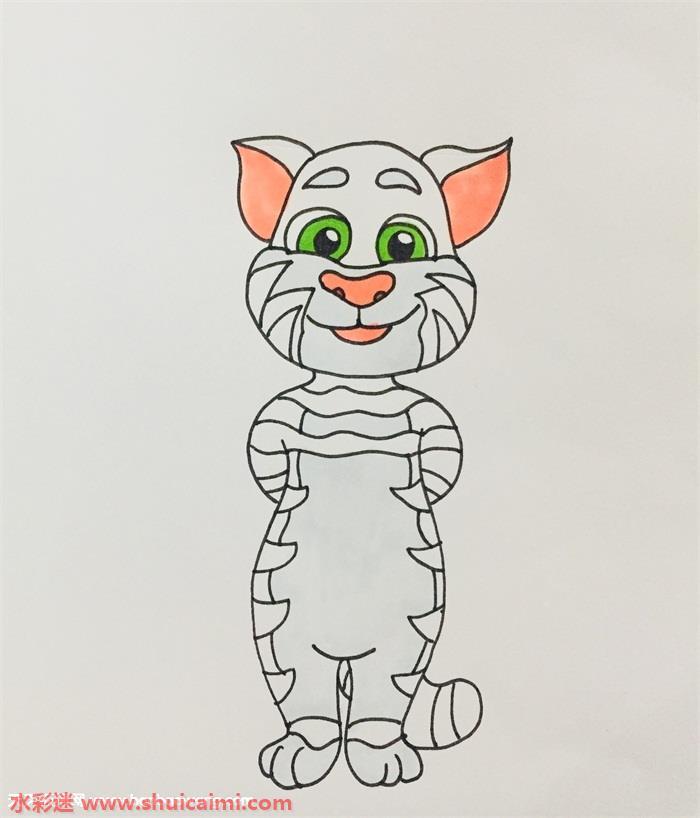 会说话汤姆猫怎么画 会说话汤姆猫简笔画简单又漂亮