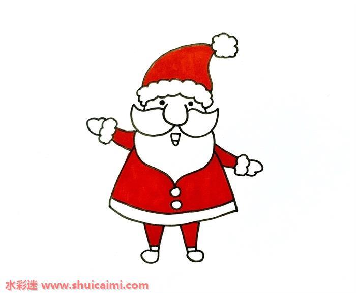 圣诞老人怎么画 圣诞老人简笔画画法