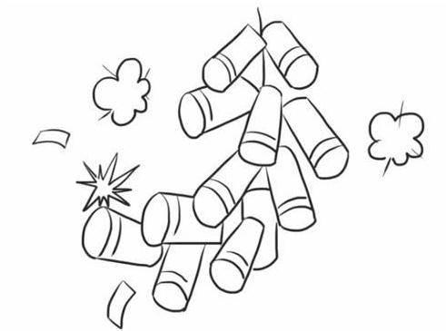 春节鞭炮怎么画简单又漂亮 春节鞭炮怎么画