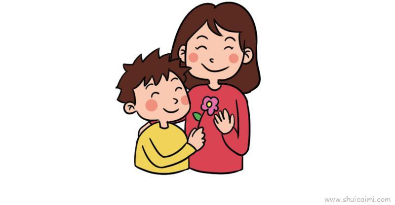 妈妈辛苦了儿童画怎么画 妈妈辛苦了简笔画顺序